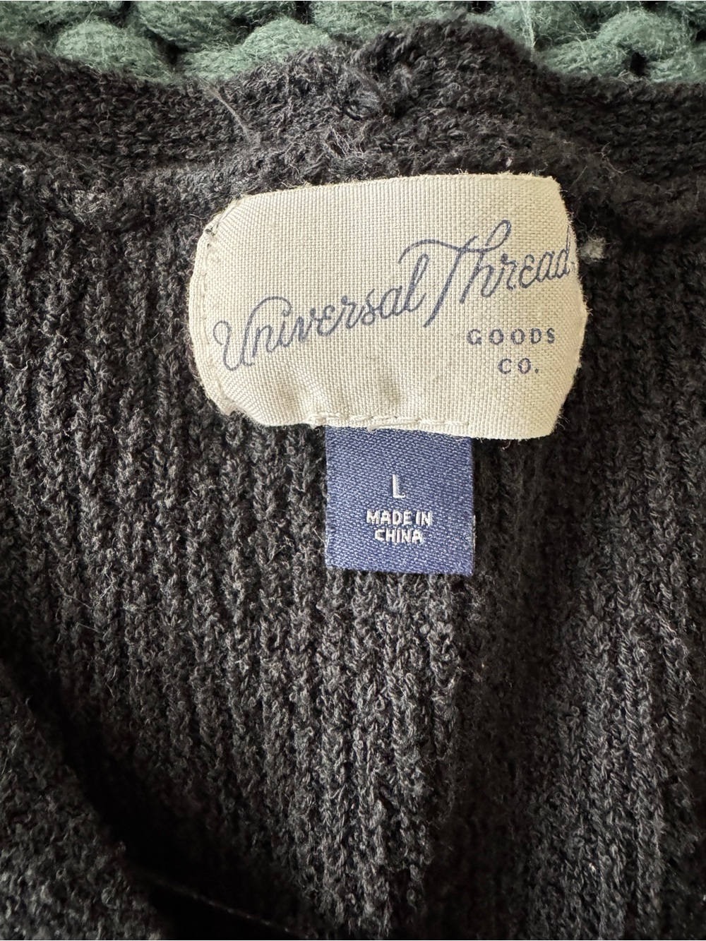 Universal Thread Black Knit Button-Front Tank - Picture 2 of 2